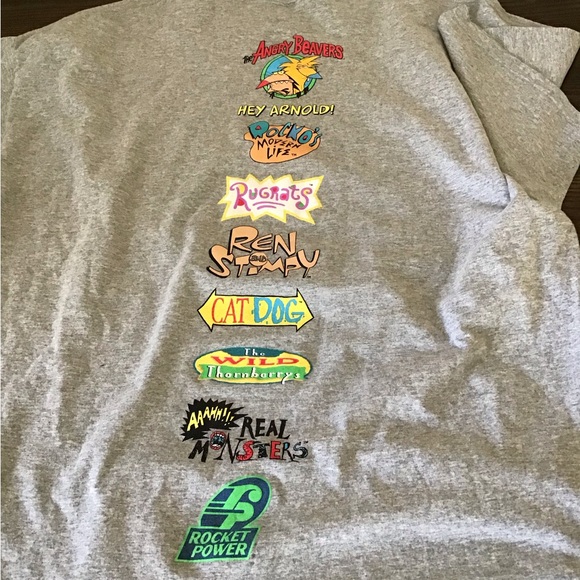 Nickelodeon Kids T-Shirt with Colorful Characters on Gray NWOT - Picture 8 of 8